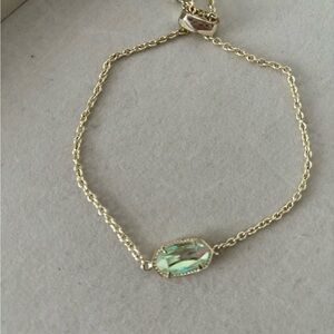 Kendra Scott gold crystal adjustable bracelet